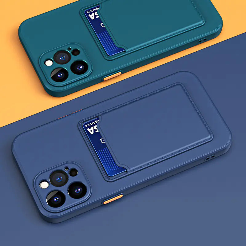 Simple Solid Color Liquid Silicone Phone Case