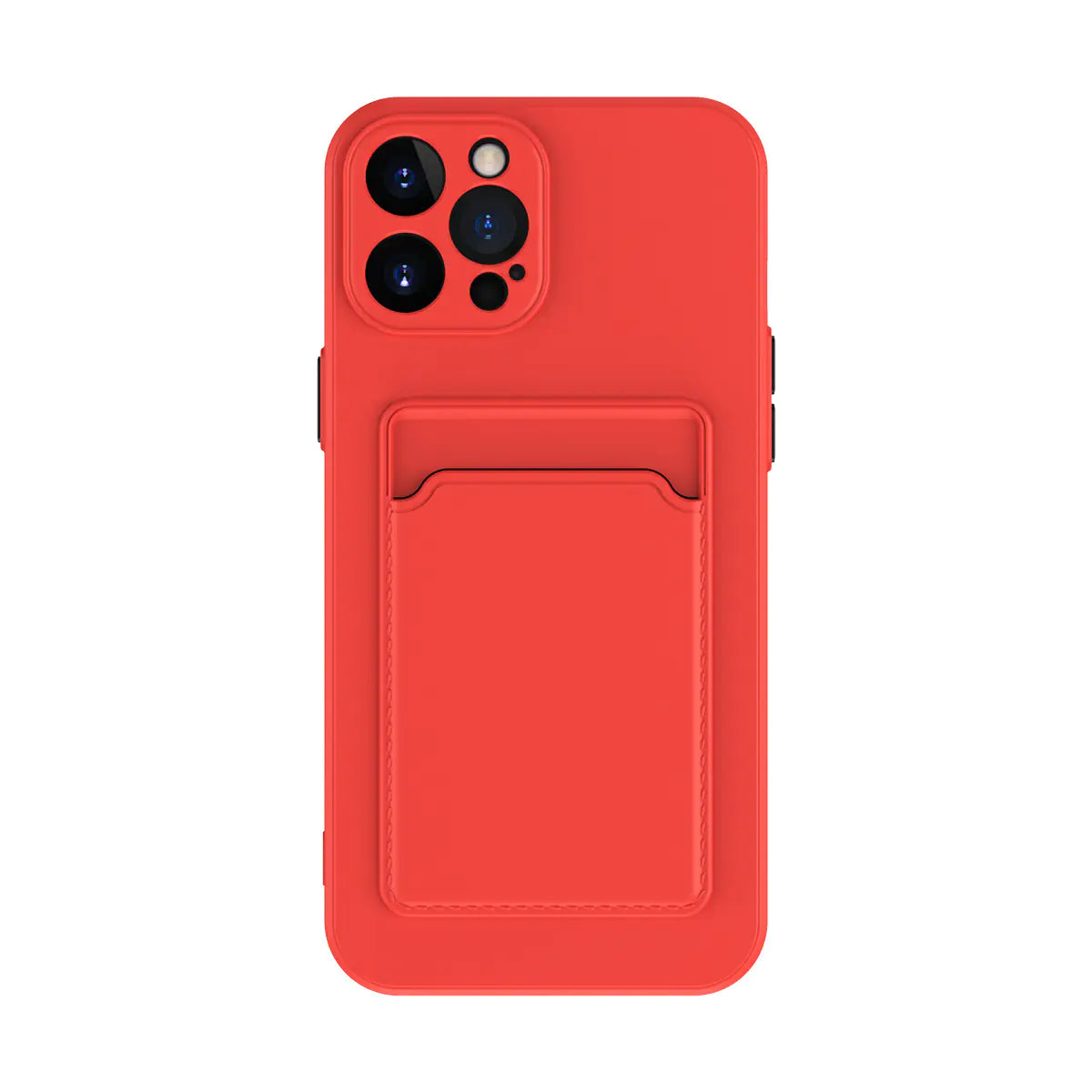 Simple Solid Color Liquid Silicone Phone Case