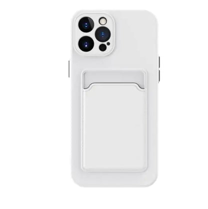 Simple Solid Color Liquid Silicone Phone Case